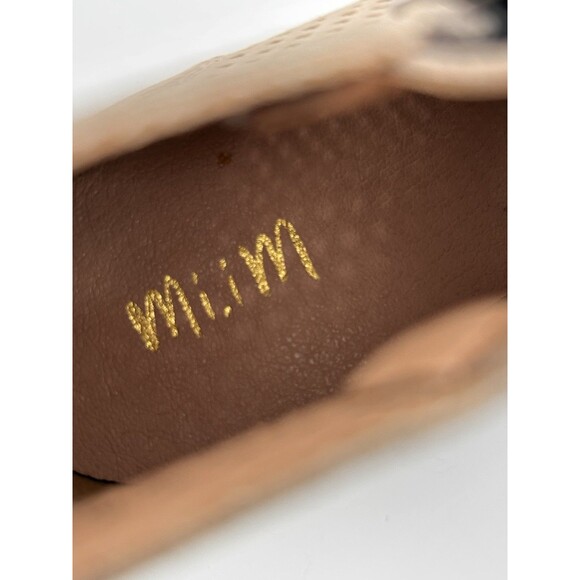 New MI.IM "The Lamber" Sand Suede Perforated Double-Zip Wedge Booties Size 10 - Picture 8 of 9